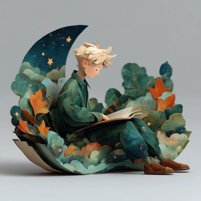Le Petit Prince Popup Book Art