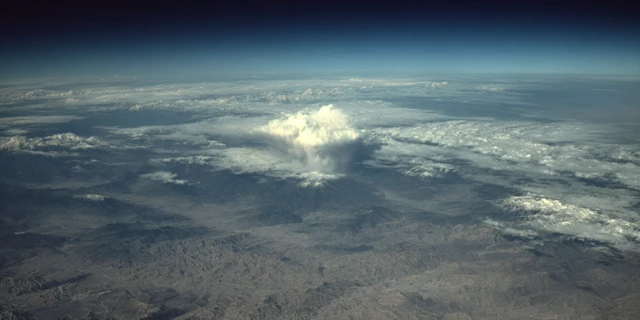 Nuclear Explosion Aerial View Cinematic Realism
