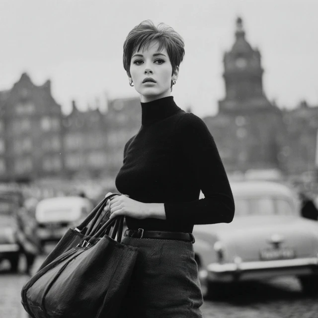 Female Jewel Thief 1960s Retro Photography
