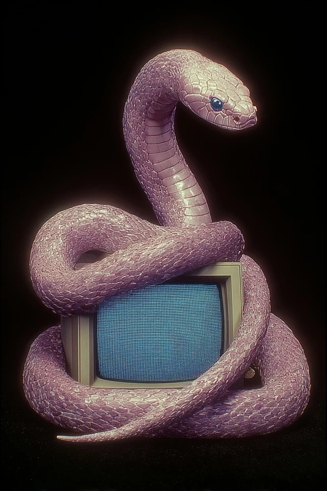 Digital Worm Abstract Surreal Art