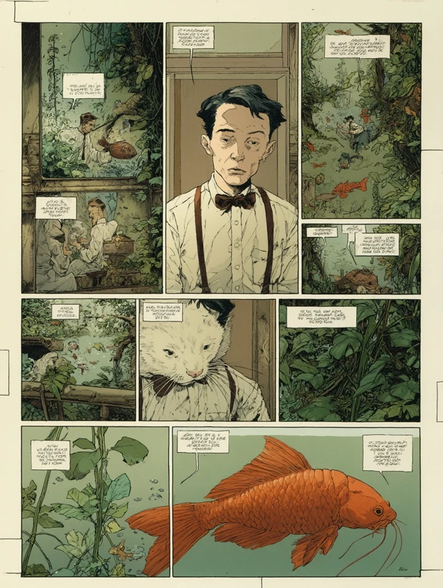Thai Comic Book Page: Shrimp and Ferret