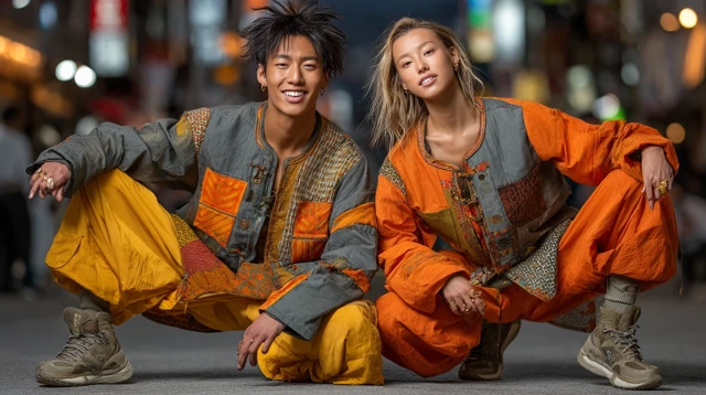 Energetic Dance in Tokyo Fusion of Culture and Style