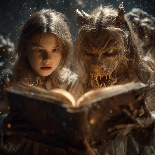Monster Transformation Book Magic Girls 4K