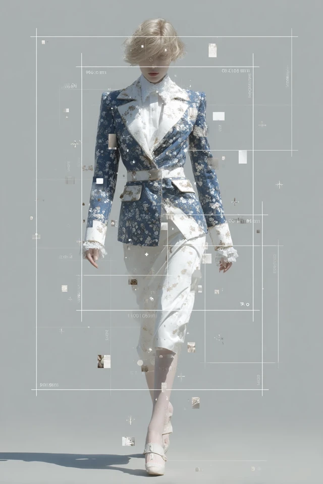 Fashion Design Blueprint: Detailed Illustration
