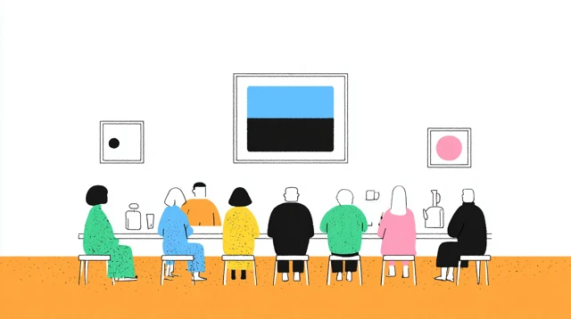 Council Meeting Illustration with Diverse People
