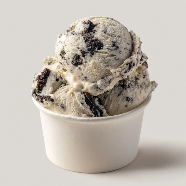 Cookies and Cream Ice Cream Food Photography