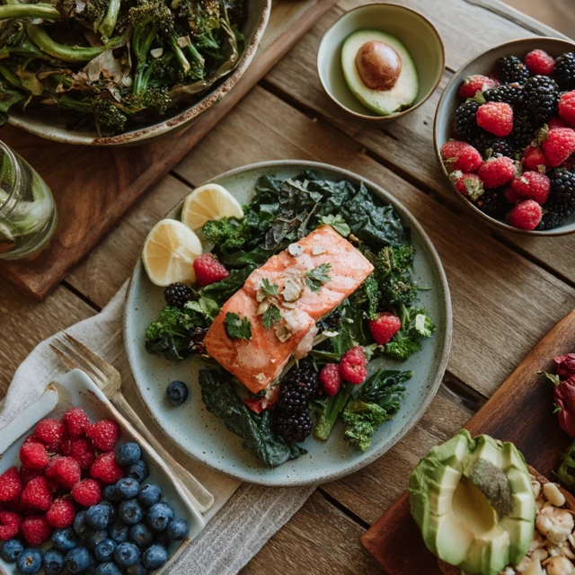 Fertility Supportive Meal Salmon Berries Avocado