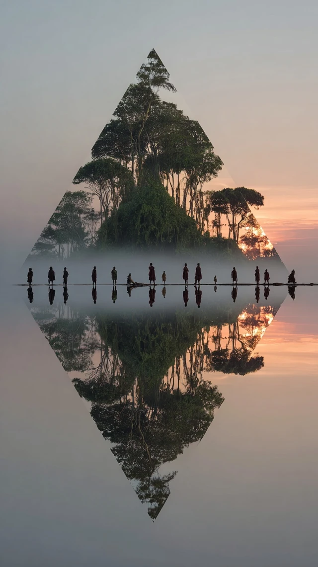 Amazon Reflection Boat Nature Photography