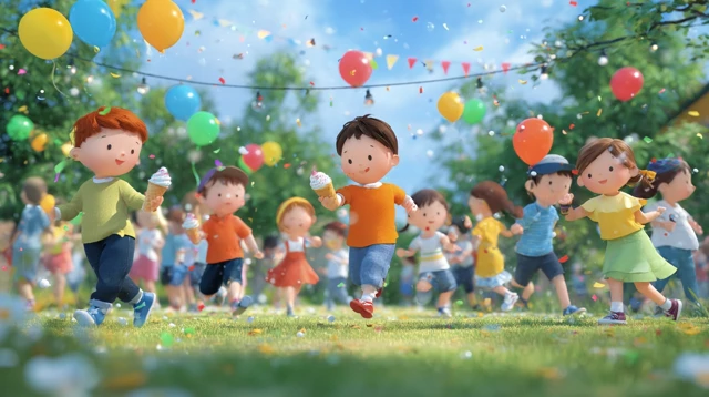 Childrens Day Celebration in Sunny Park