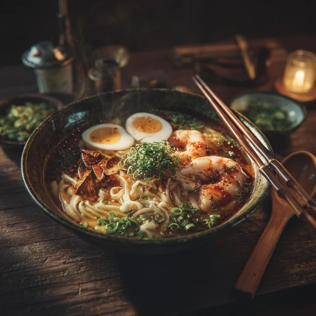 Delicious Ramen Bowl Food Photography