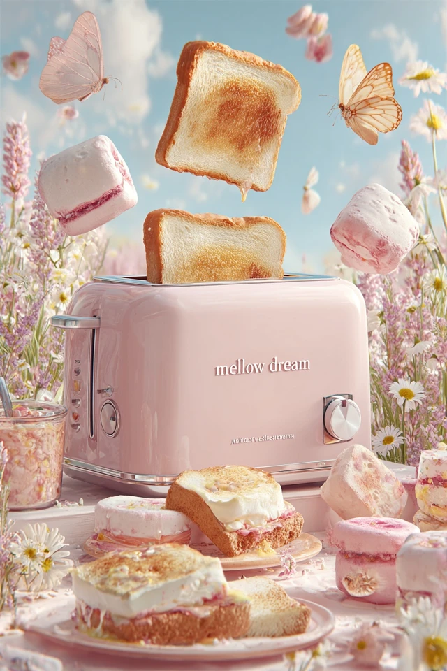 Mellow Dream Toaster Pastel Colors Product Shot