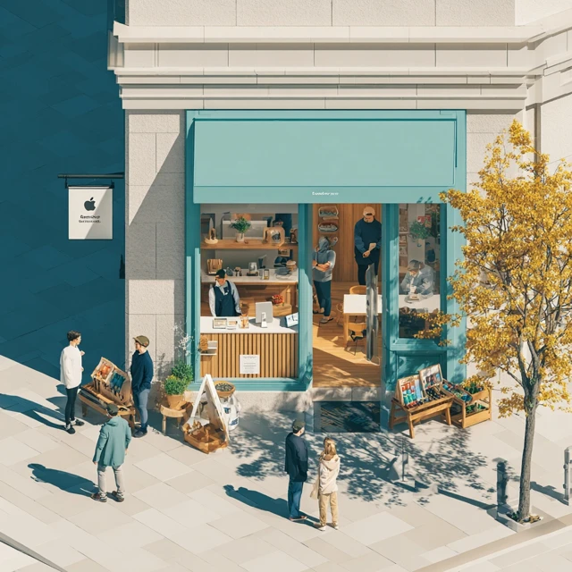 Store Scene Isometry Photography