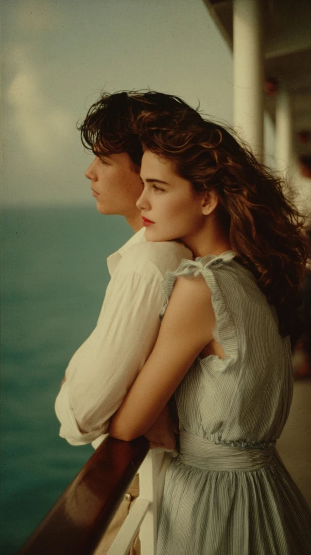 Couple by the Sea Romantic Portrait