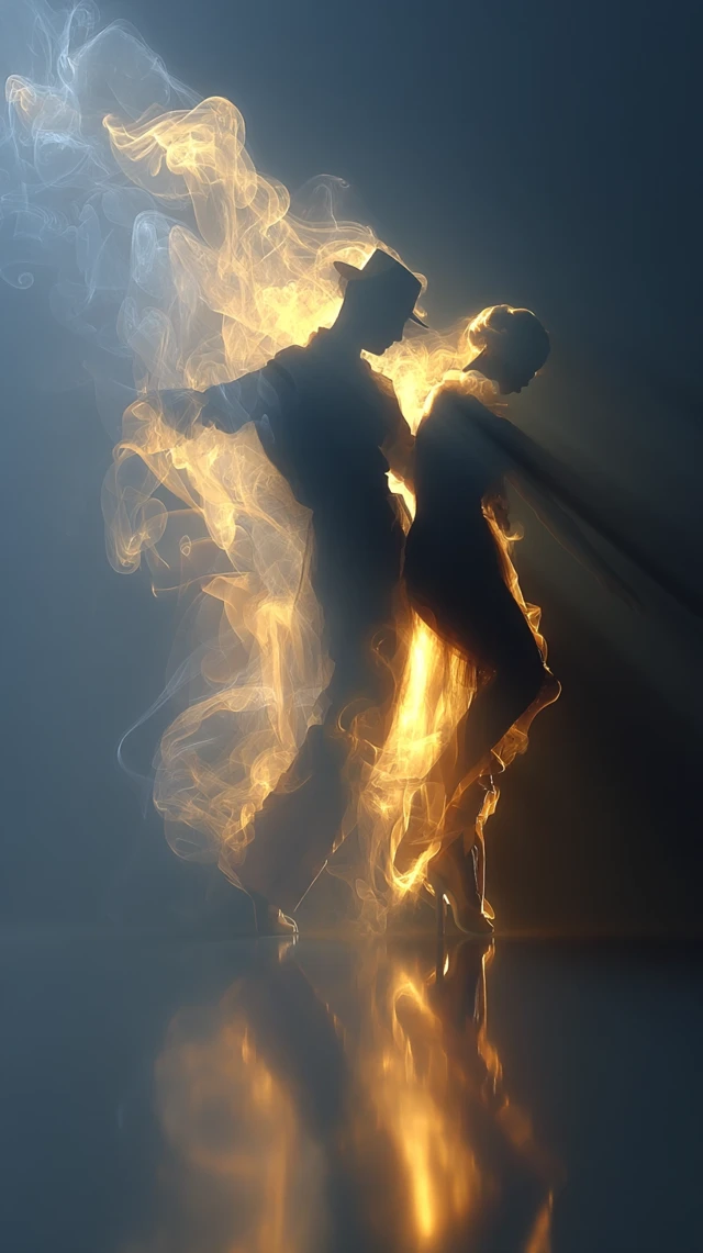 Smoke Dancers Salsa: Abstract Art