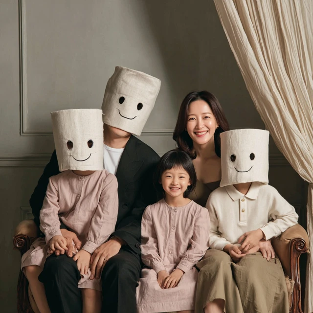 Alien Family Portrait with Masks