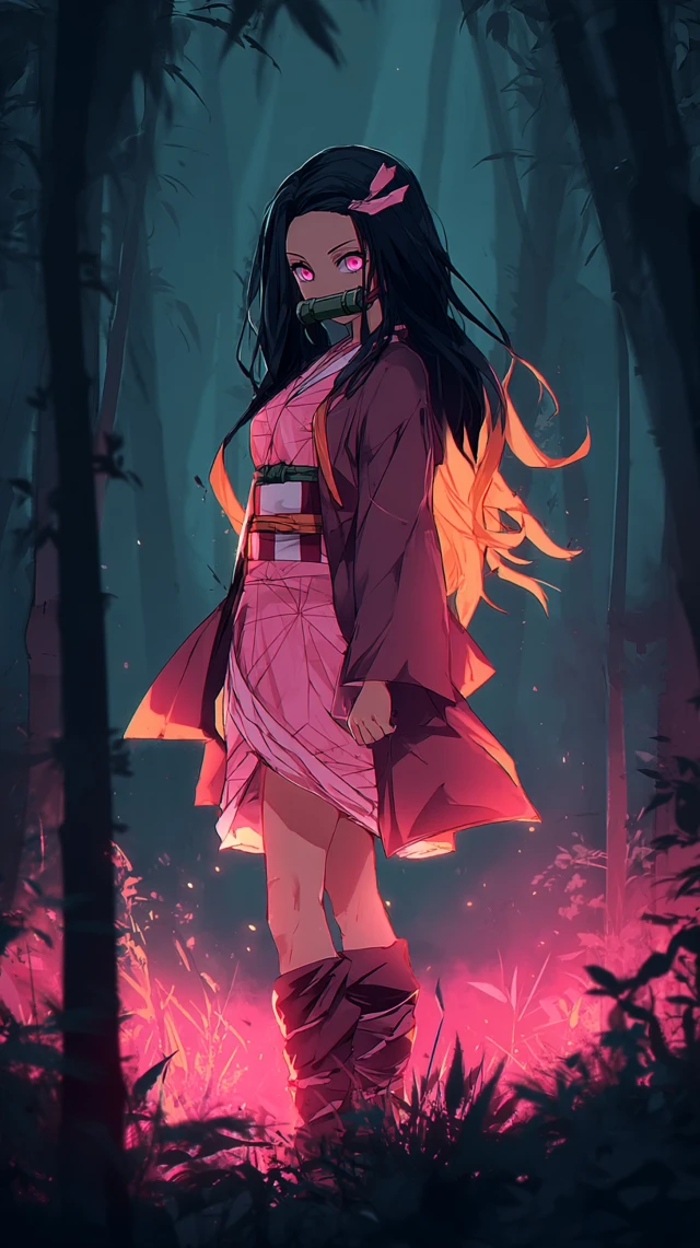 Nezuko Kamado Demon Form Anime Art