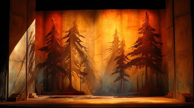 Broadway Theater Backdrop Design for Dance