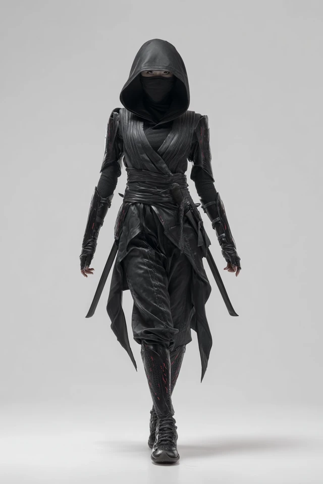 Female Ninja Mortal Kombat Style Obsidian Armor