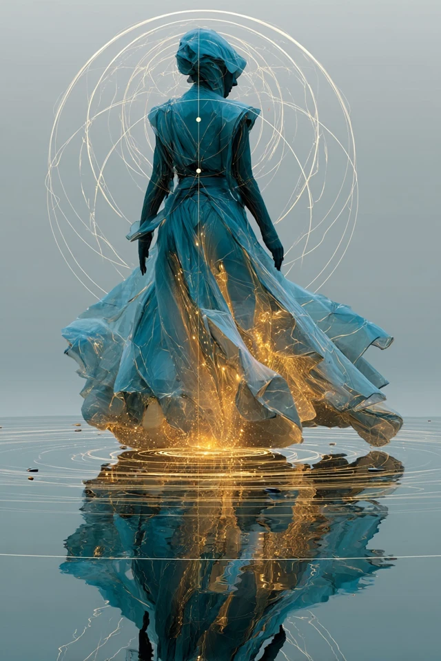 AI Goddess Meditation Zen Garden Surreal Art