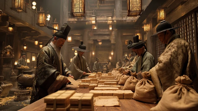Ancient Chinese Warehouse Scene - 8K Photorealistic