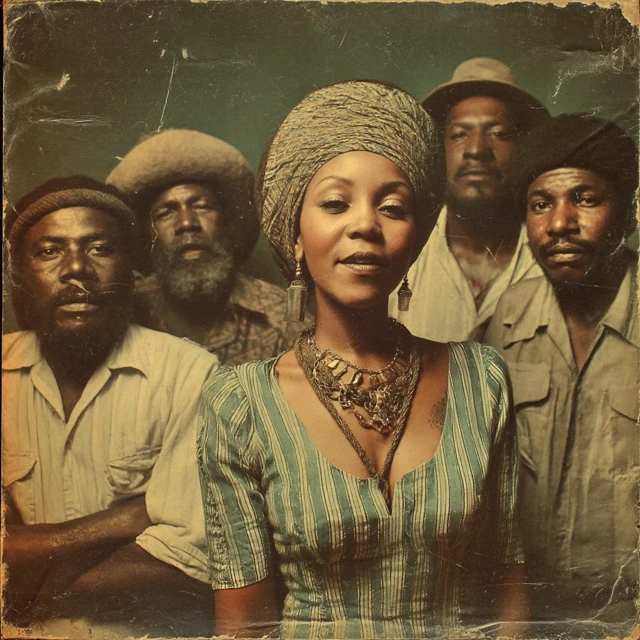 1970s Reggae Album Cover Featuring a Female Singer