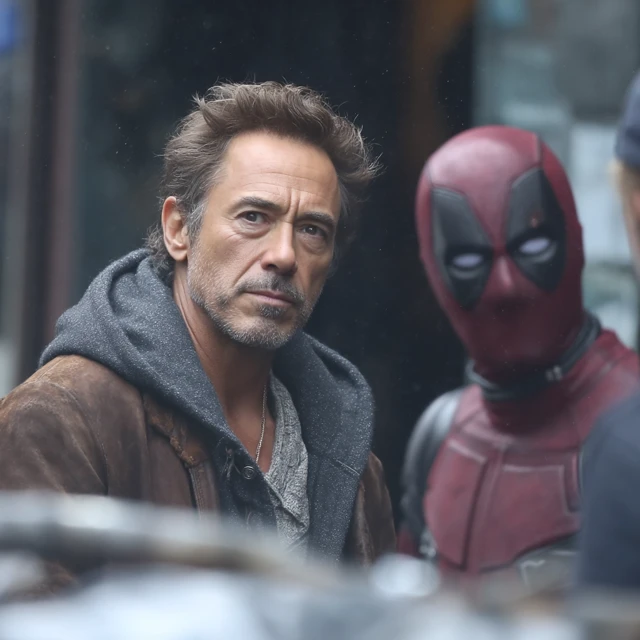 Deadpool Selfie On Set
