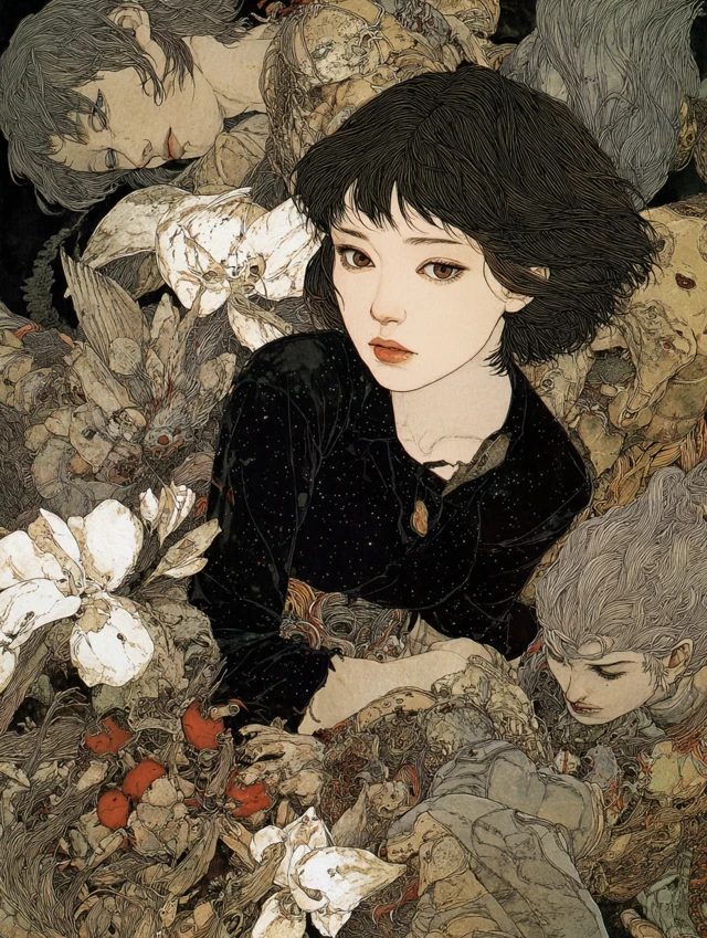 Grotesque Illustration Art Dark and Scary