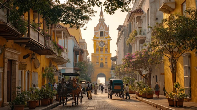Cartagena Clock Tower Shahid Kapoor Kriti Sanon