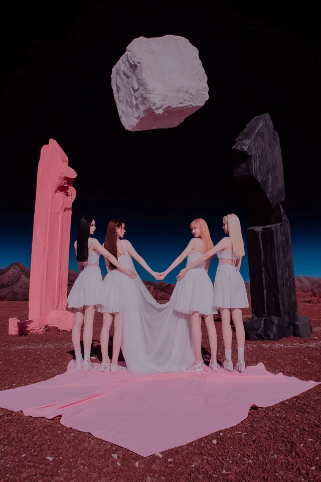 Aespa Concept Photo Surreal Pink Toned