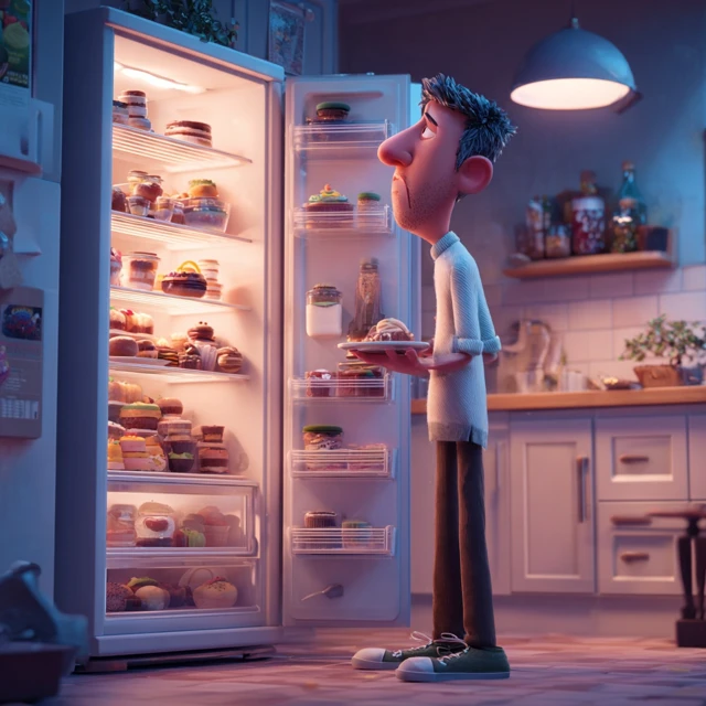 3D Animated Character Craving Desserts