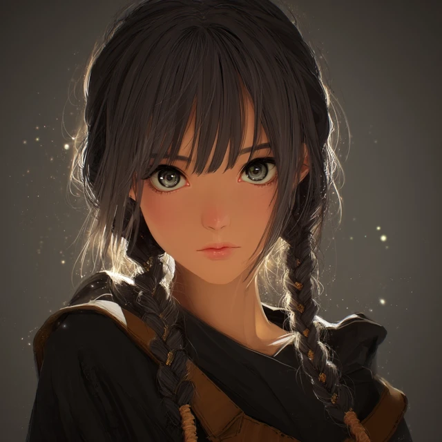 Anime Girl Portrait Beautiful Illustration