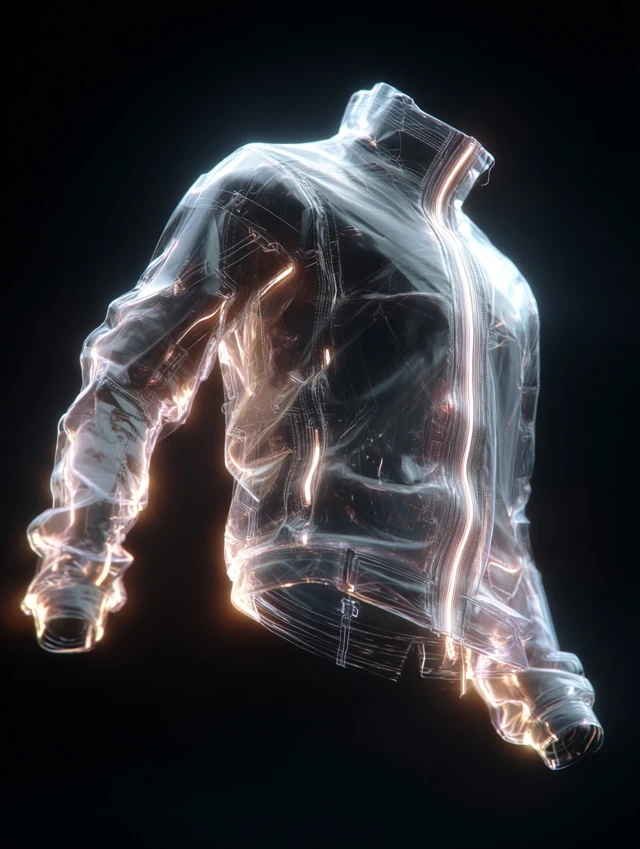 Futuristic Techwear Jacket XRay Style 8K
