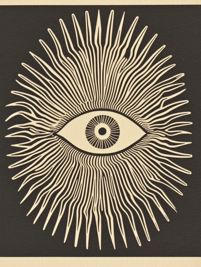 All Seeing Eye Totem Minimalist Art