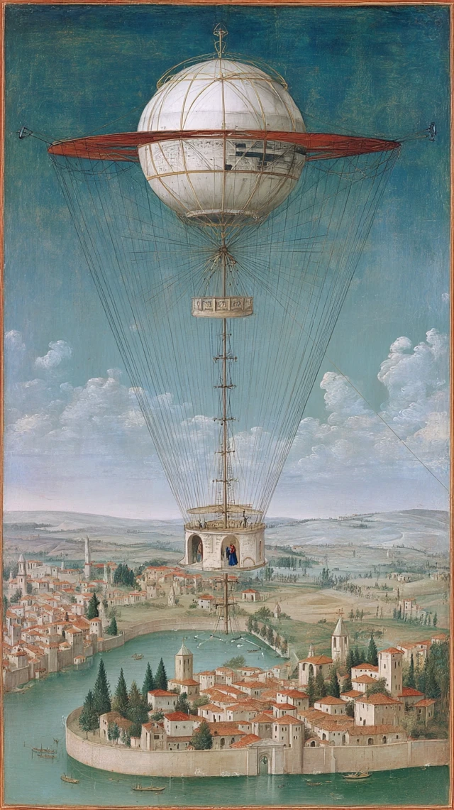 Medieval Space Travel Illustration Art