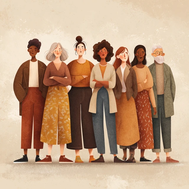 Empowering Women Group Illustration