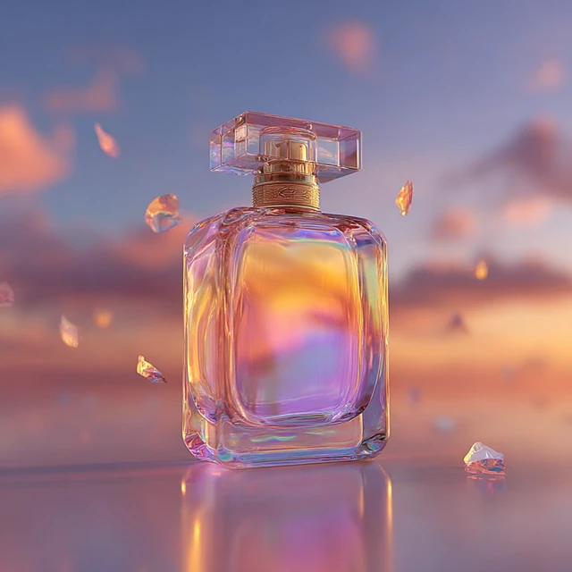 Dreamlike Perfume Bottle Product Photography