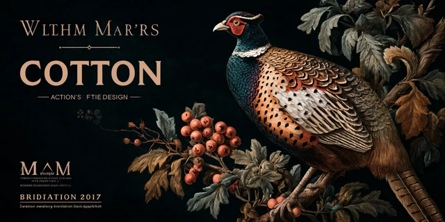 William Morris Cotton Textiles and Design Poster