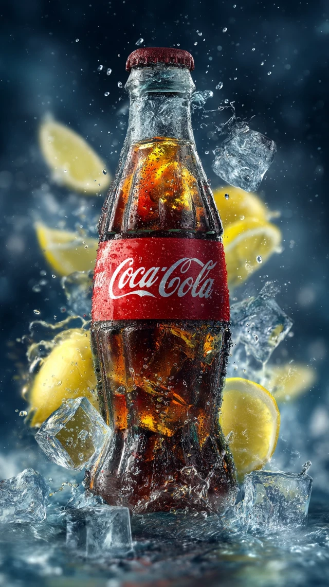 Coca Cola Summer Refreshment Ice Lemon Splash