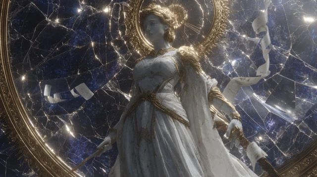 Celestial Figure Divine Farewell 4k