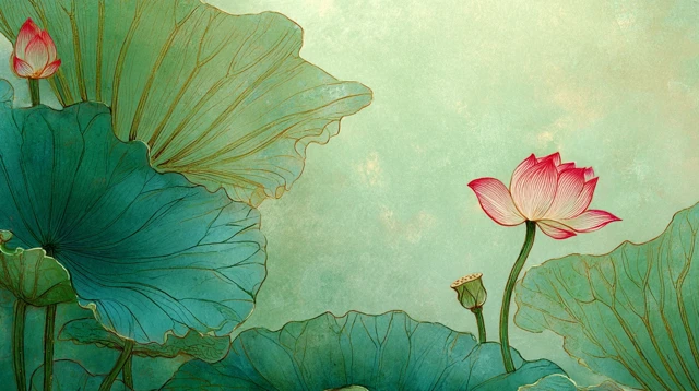 Lotus Flower Painting Botanical Art Nature