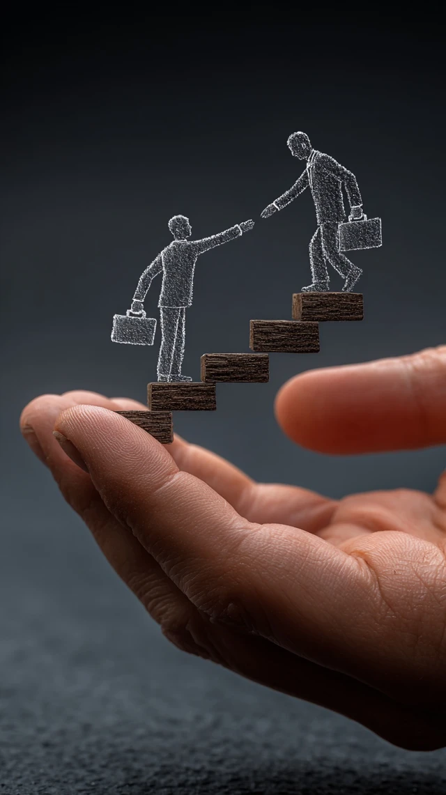 Mentorship Career Progression Support Illustration