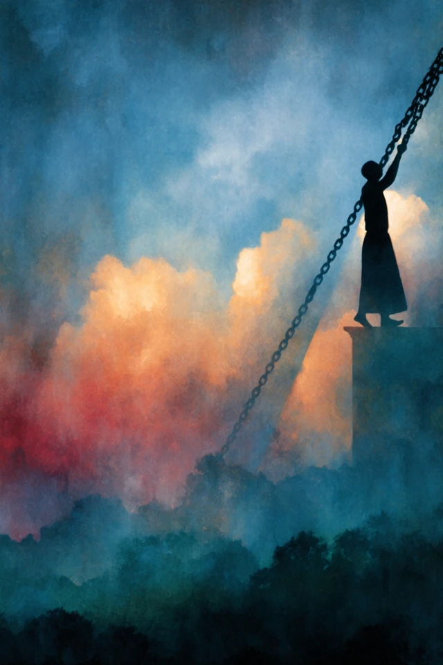 Liberation Artwork Silhouette Pastel Sky