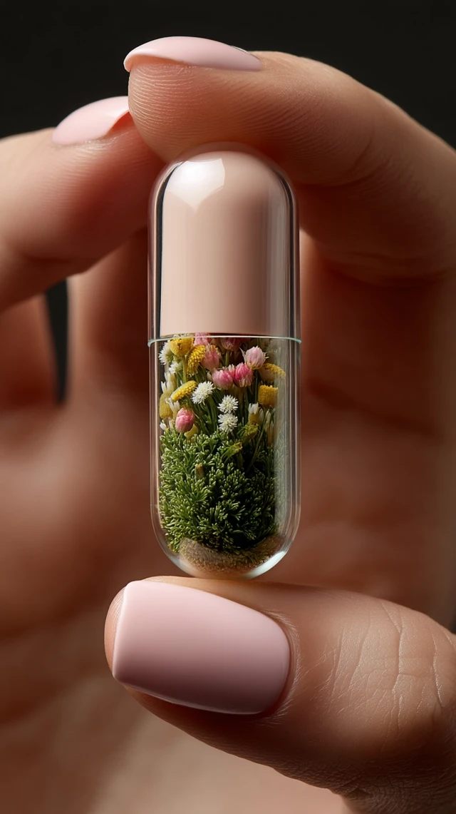 Flower Capsule: Delicate Beauty in Hand