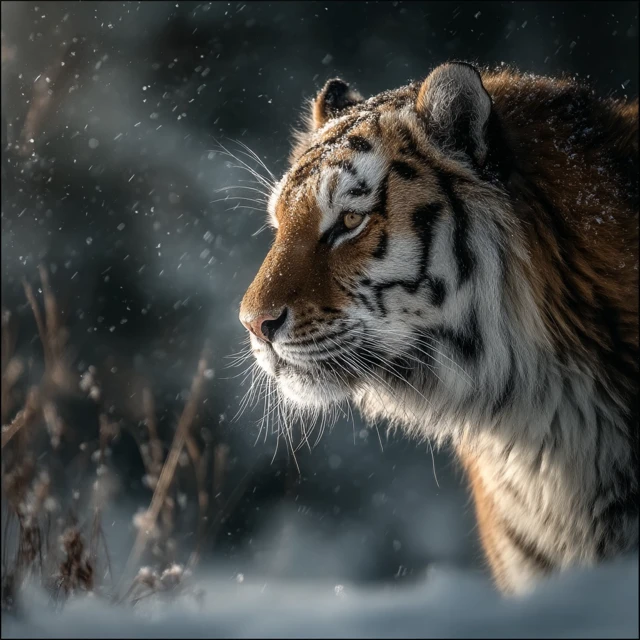 Majestic Tiger Portrait Stunning Wildlife Photography