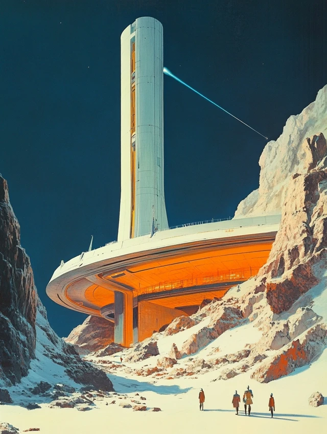 Futuristic Soviet Architecture Syd Mead Style