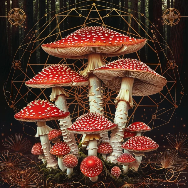 Amanita Muscaria Psychedelic Art