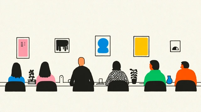 Council Meeting Illustration with Diverse People