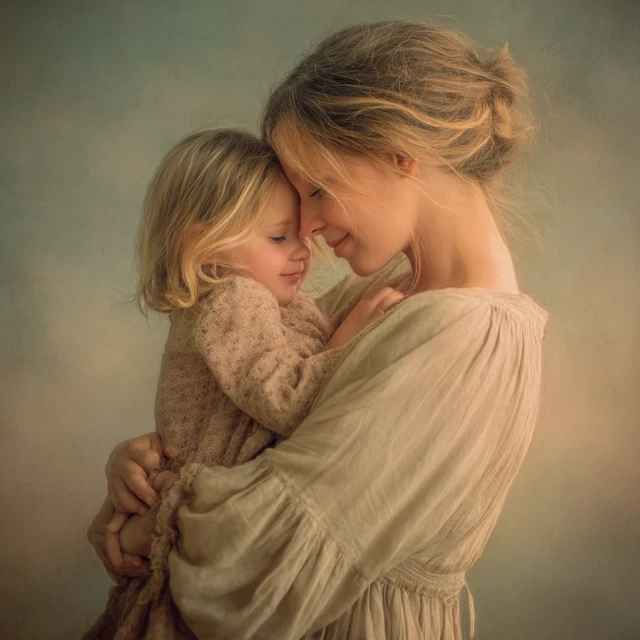 Mother and Child A Tender Moment of Affection