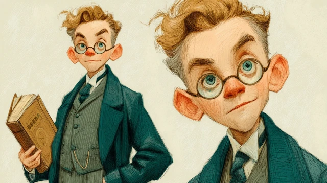 Early 20th Century Man Character Illustration
