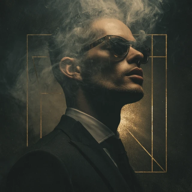 House Music Album Cover Portrait Singer Sunglasses
